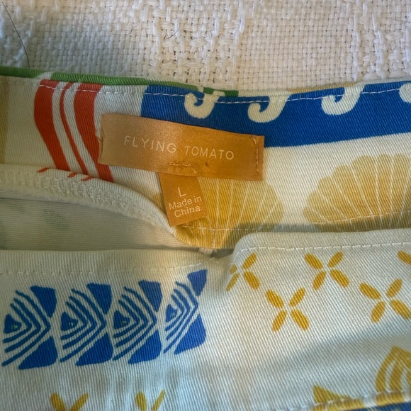 Colorful Patterned Skort - Picture 2 of 4